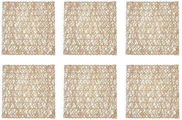 DII Design Imports Woven Paper Kitchen Placemat Set (Set of 6)