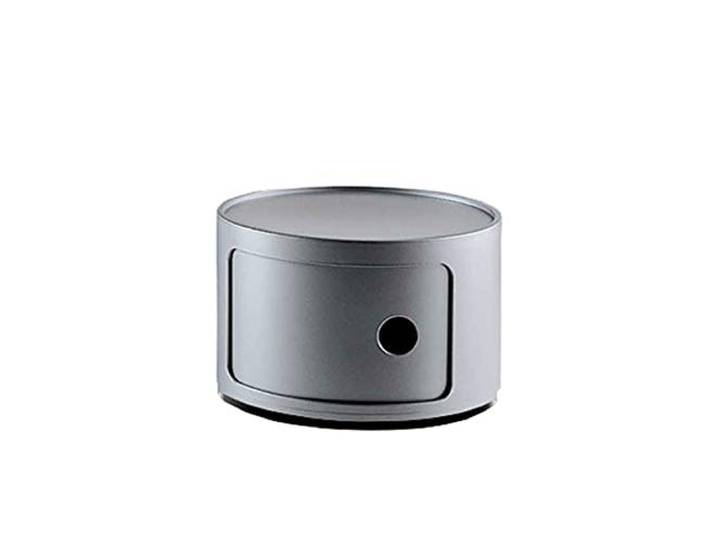 Kartell Componibili\, Conteneur 1 élément\, Argent\, Base ronde