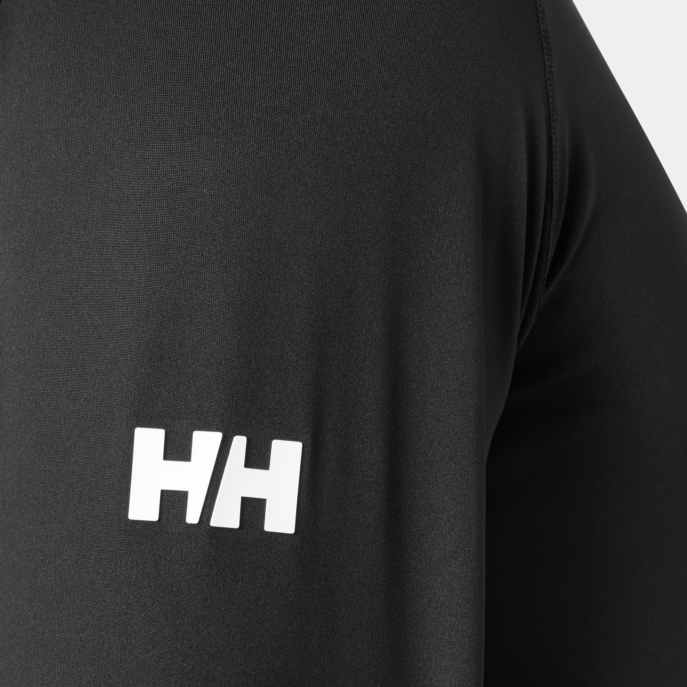 Helly Hansen Unisex Waterwear Rashguard - Black/Ebony - 2XL