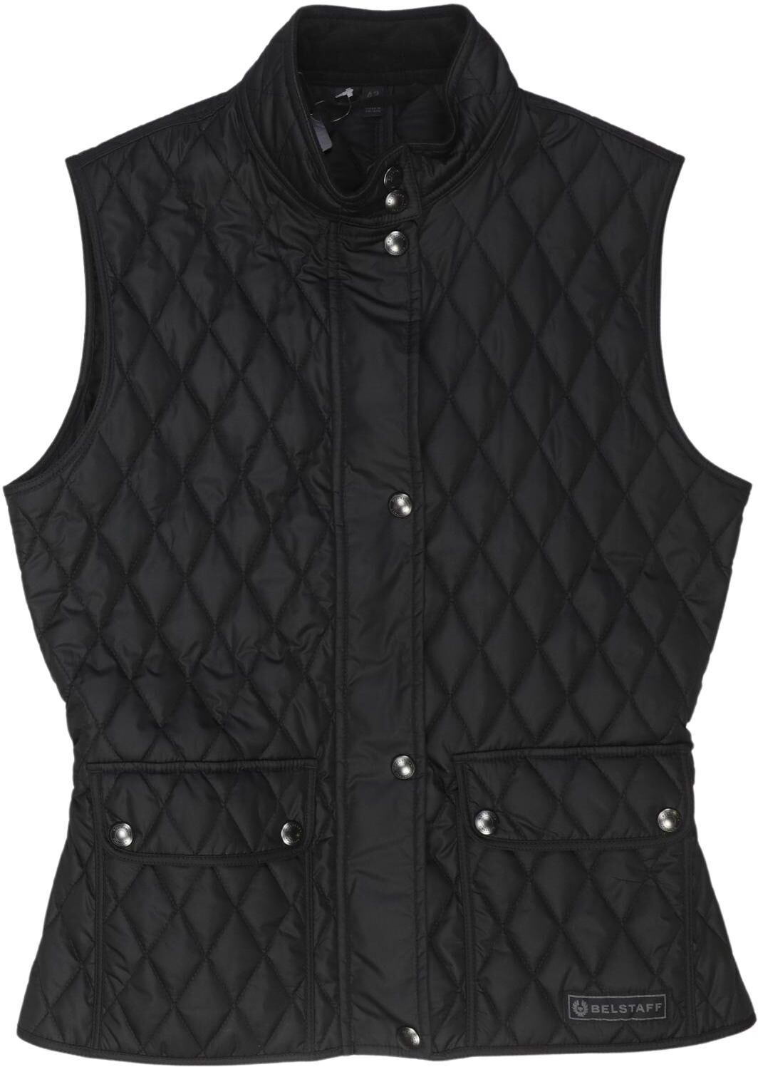 Belstaff Damen Weste, Schwarz, Gr. EU 42, Synthetik / Viskose - Second Hand