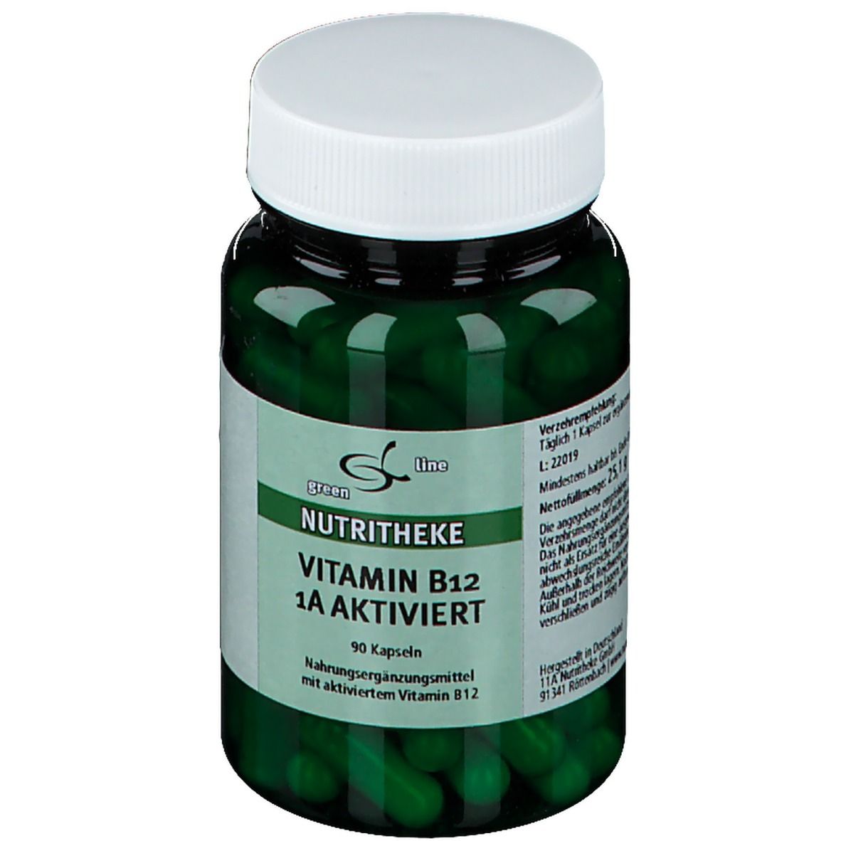 Vitamin B12 1A aktiviert Kapseln 90 St