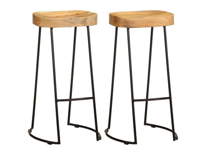 vidaXL Barhocker Barhocker 2 Stk. Massivholz (2 St)