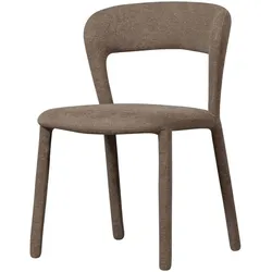 2er-Set DAHEIM Stuhl Noble Stoff Grau Taupe
