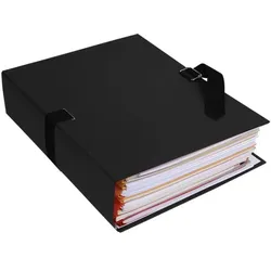 EXACOMPTA 10er-Pack Dokumentenmappe »Papier toillé« schwarz, 24x32 cm