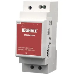 Wöhrle, Systemstromversorgung, Netzgerät 1ph. E90-264V EPNSV2401 AC A:24VDC 1,5A Verteilereinbau