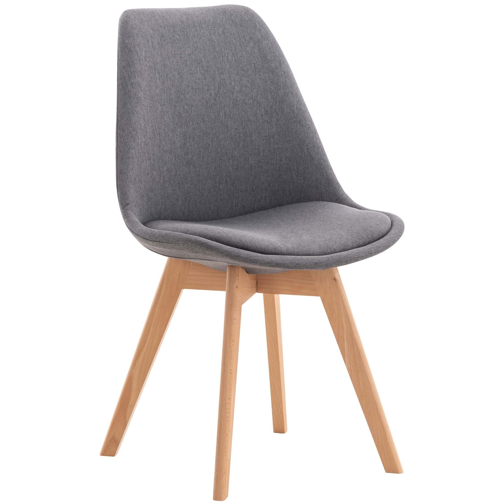 CLP Stuhl Linares Stoff Farbe: grau, Material: Stoff