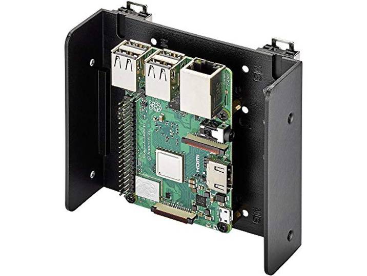 Renkforce DIN-rail-houder Geschikt voor serie: Raspberry Pi®, Arduino, Banana Pi Voor DIN-railmontage Zwart