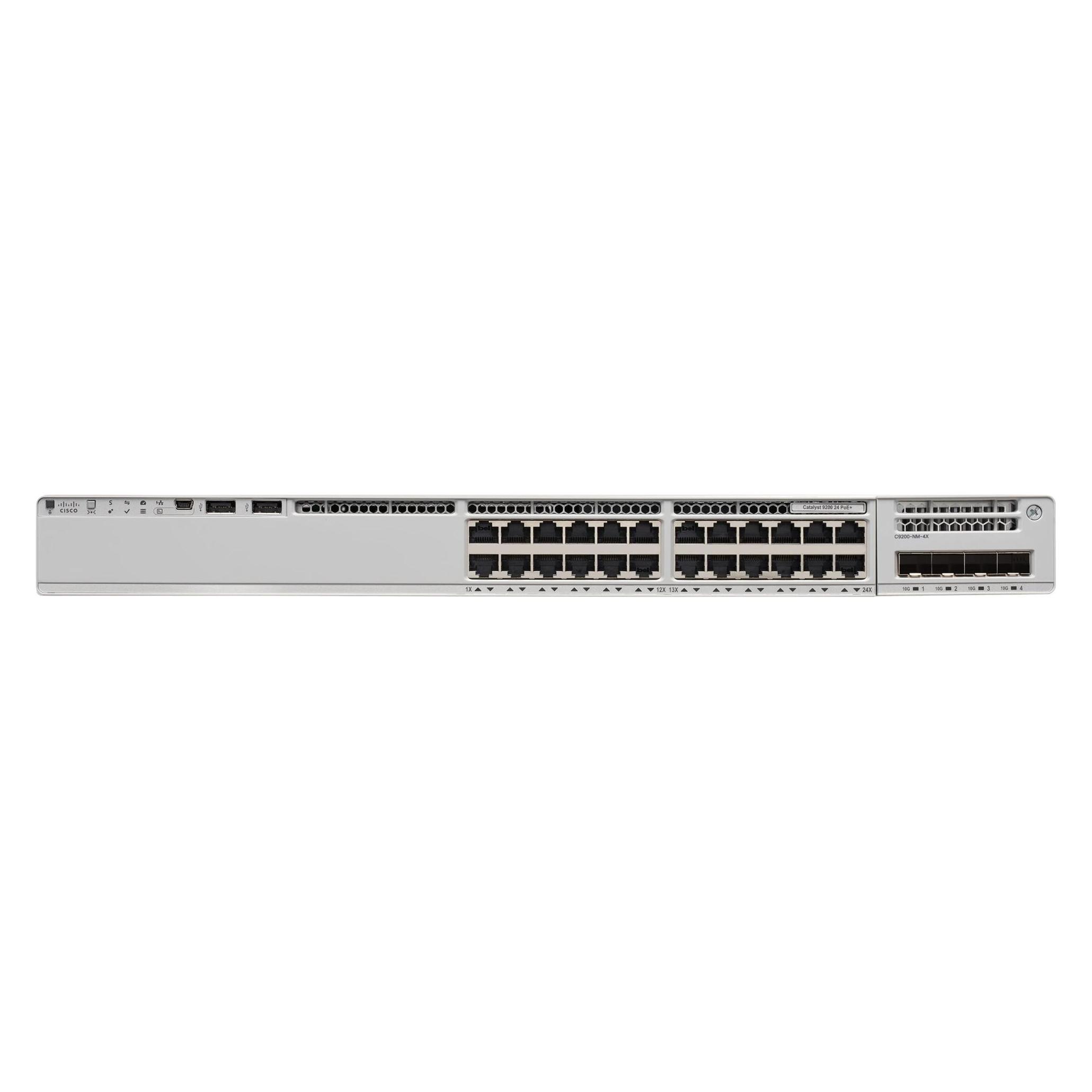 Cisco Catalyst C9200 Managed L3 Gigabit Ethernet (10/100/1000) Power over Ethernet (PoE) (24 Ports) (C9200-24P-E)