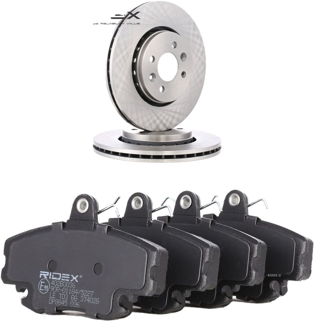 RIDEX 3405B1957 Brake discs and pads set