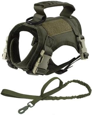 Uplifted Finds "Tactical ""Mission Ready"" Escape Proof Cat Harness green Set"
