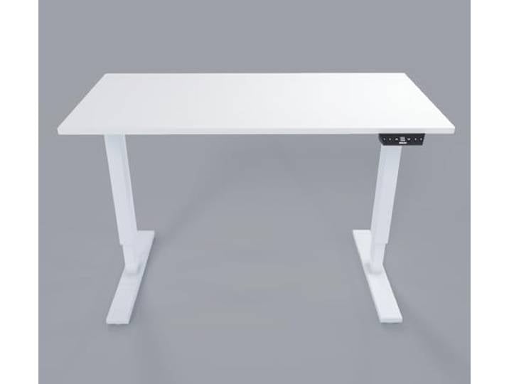 Bisley E-StarterTech, 2 Säulen, Maße Säule 45 x 75/50 x 80 mm, MFC Tischplatte, hochwertig und langlebig, Maße: H 25 x B 1600 x T 600 mm, Farbe: Gestell 396 weiß Platte 005 weiß
