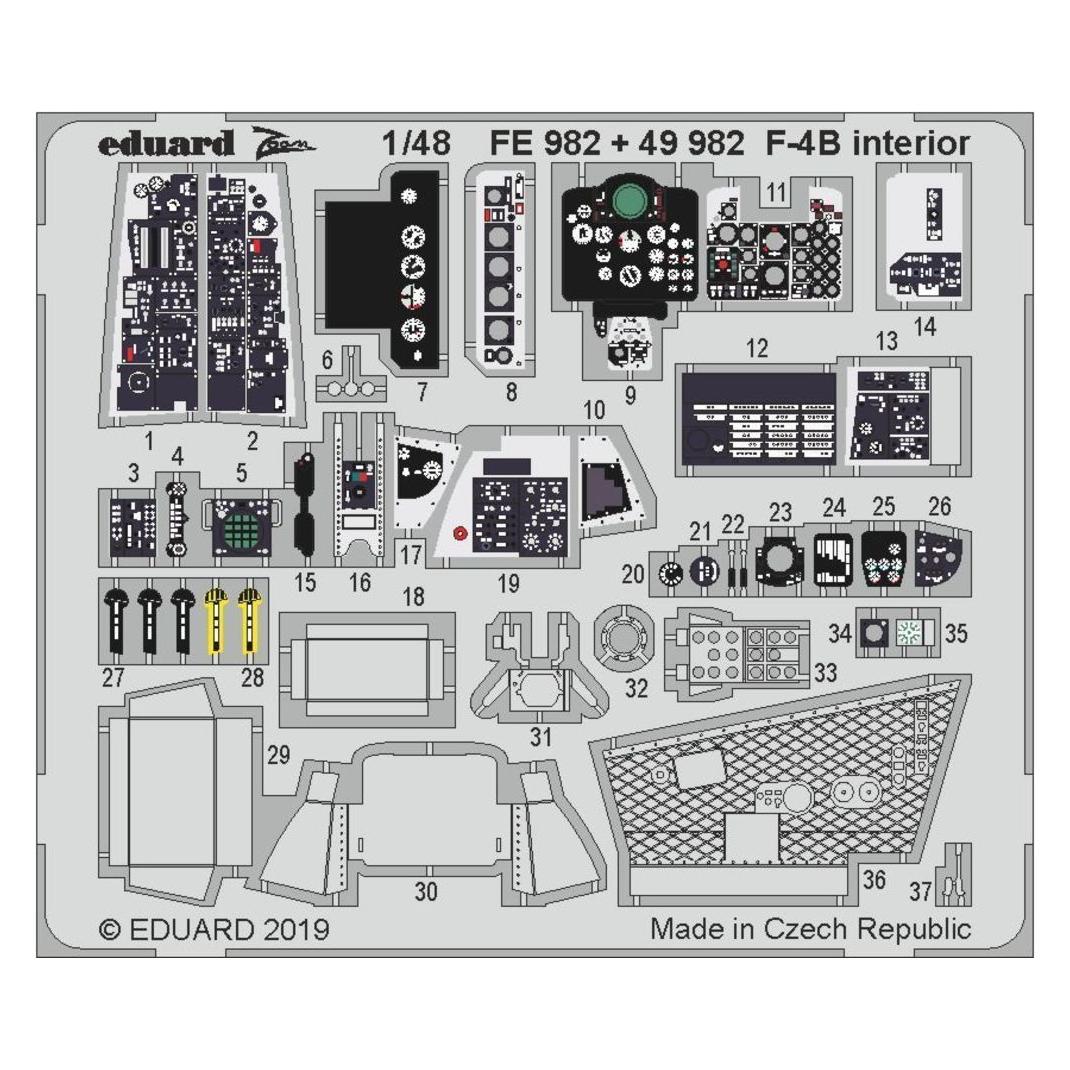 Eduard F-4B interior for Academy (FE982)