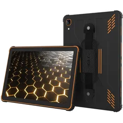 iGet SMART RT2 Black-orange, odolný 4G LTE tablet (4G, 10.10", 128 GB, Orange, Schwarz), Tablet, Orange, Schwarz