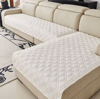 Inspire Picks Waterproof Pet Sofa Cover Washable Universal Couch Protector For Dogs & Kids cream White 110x210cm 43x82.6in