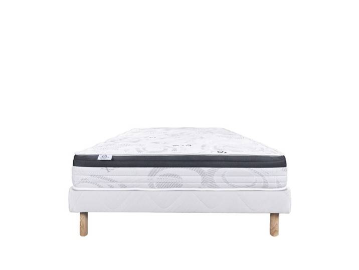 LUXURY LITERIE - Ensemble matelas + sommier - SLEEPLUX - 160 x 200 cm - Tapissier - Ferme - Face été/hiver
