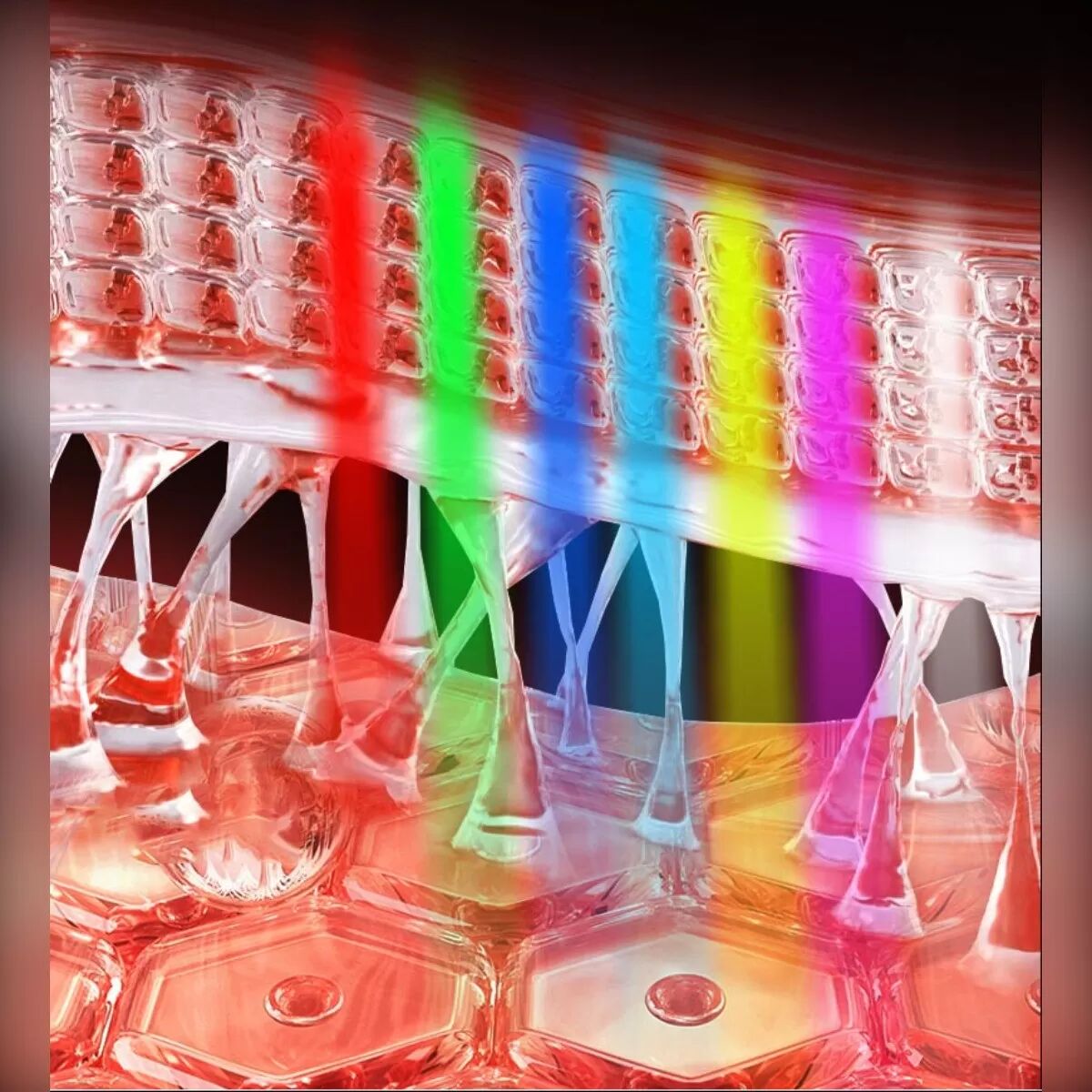 INF LED 7 Farben Silikon Gesichtsmaske - Gesichts Hautpflege Therapie Schwarz