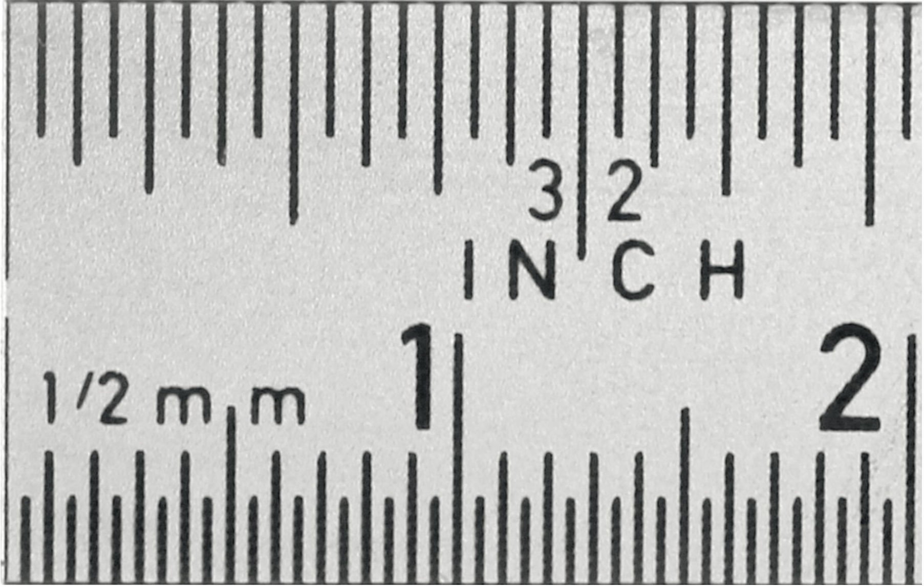 HOLEX Stahlmaßstab biegsam schmal rostfrei mattiert mit mm/Inch Ablesung 200 mm (461810 200)