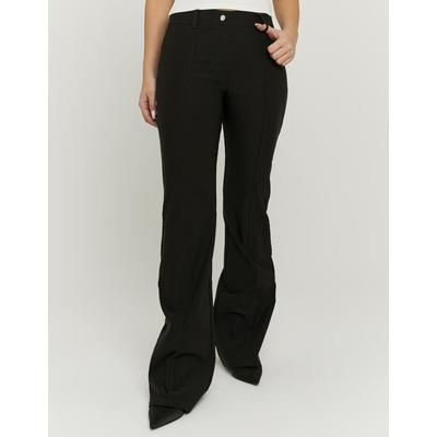 5-Pocket-Hose TALLY WEIJL "SPAPETARDA", Damen, Gr. 40, N-Gr, schwarz, Web, Obermaterial: 76% Viskose, 21% Polyamid, 3% Elasthan, unifarben, ausgestellt lang, Hosen 5-Pocket-Hose, Viskosemischung, ausgestellt