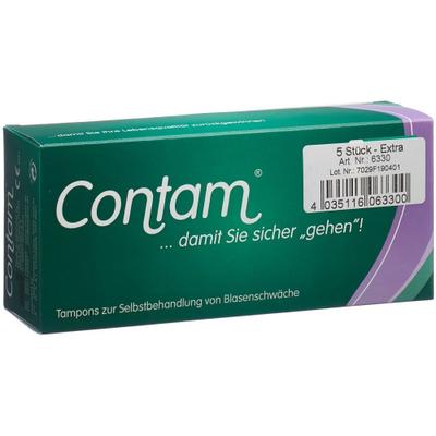 Contam Vaginaltampon 33mm Extra 5 Stk St Tampon