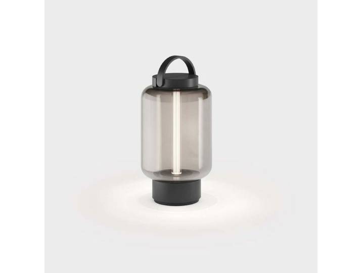 IP44.de Akku-Außenleuchte qu - jet black/amber Modern Akkubetri