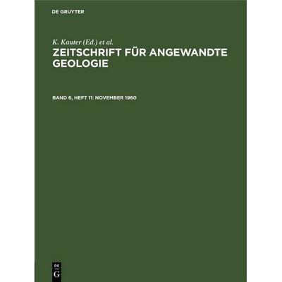 November 1960, Gebundene Ausgabe von , De Gruyter, 978-3-11-255297-1