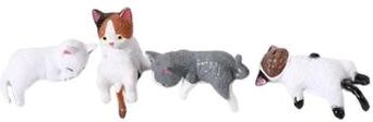Uplifted Finds Miniature 3D Cat Monitor Figurine   Zen Animal Desk Ornament   Modern Computer Monitor & Shelf Decorative Statue b