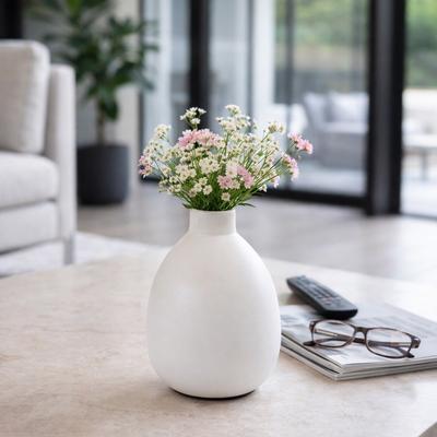 Sagebrook Home Modern Teardrop Terracotta Flower Vase - Brown