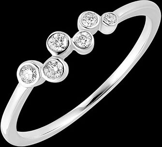 Edenly Ring FraÃ®cheur - RosÃ©e - 9 Karat WeiÃŸgold