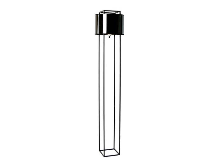 The Lumine Stehleuchte 8092 aus schwarzem Stahl und Pvc, goldene Innenseite, Schwarz, Metall, Mode, Freiform, E27, A, 30x150x30 cm, Lampen & Leuchten, Innenbeleuchtung, Stehlampen