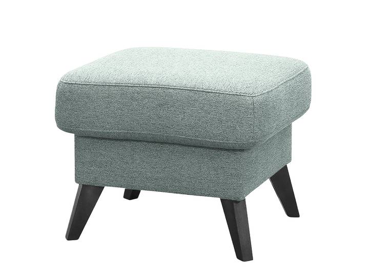 Polsterhocker Helper 57 x 47 x 57cm Grau Webstoff Cavo: Grau
