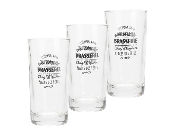 Trinkglas 3er Set 295 ml 4-teilig