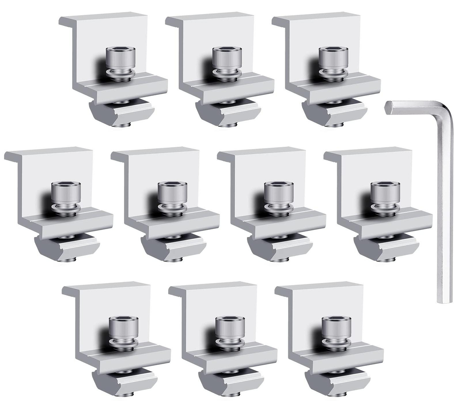 Dripio Zonnepaneelmontagesysteem Aluminium 30 mm 10 stuks