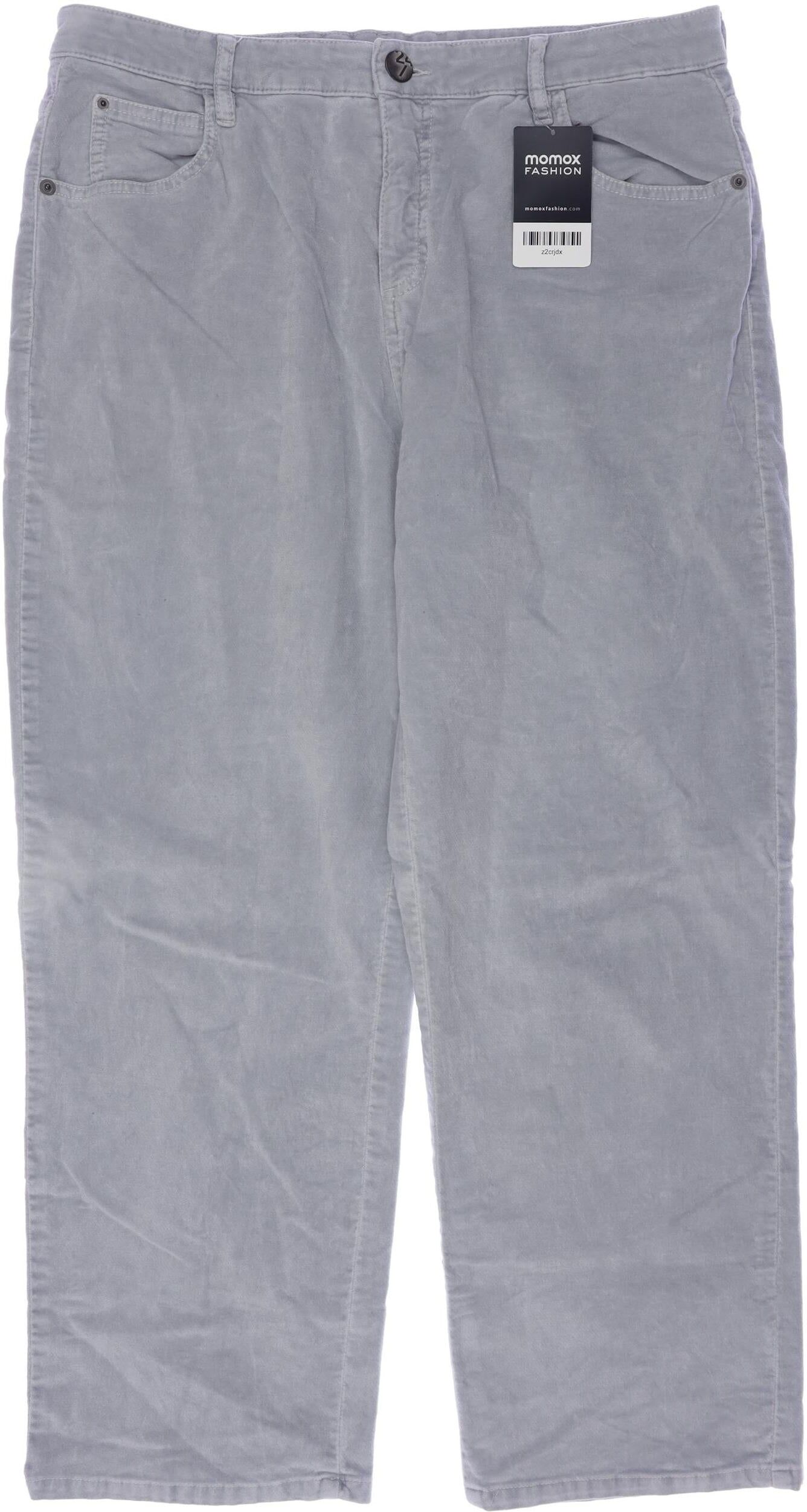 Opus Damen Stoffhose, Grau, Gr. W26, Baumwolle / Elasthan - Second Hand