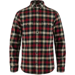 Fjällräven Herren Skog Flanellhemd - XL - Dark Navy-Red