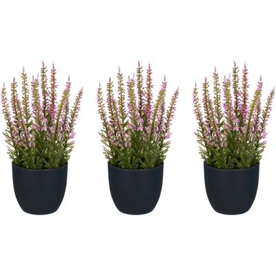 Kunstpflanze CREATIV GREEN "Heidepflanze", rosa, H:17cm, Kunststoff, Kunstpflanzen, Kunstpflanze, mit detailgetreuer Gestaltung