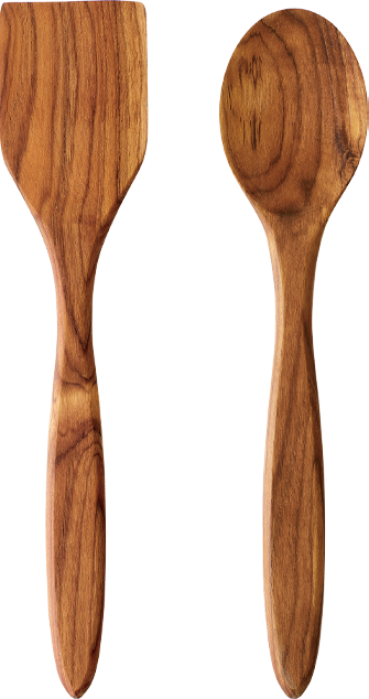Aida Raw Teak Palet Og Grydeske (Sæt Med 2 Dele)