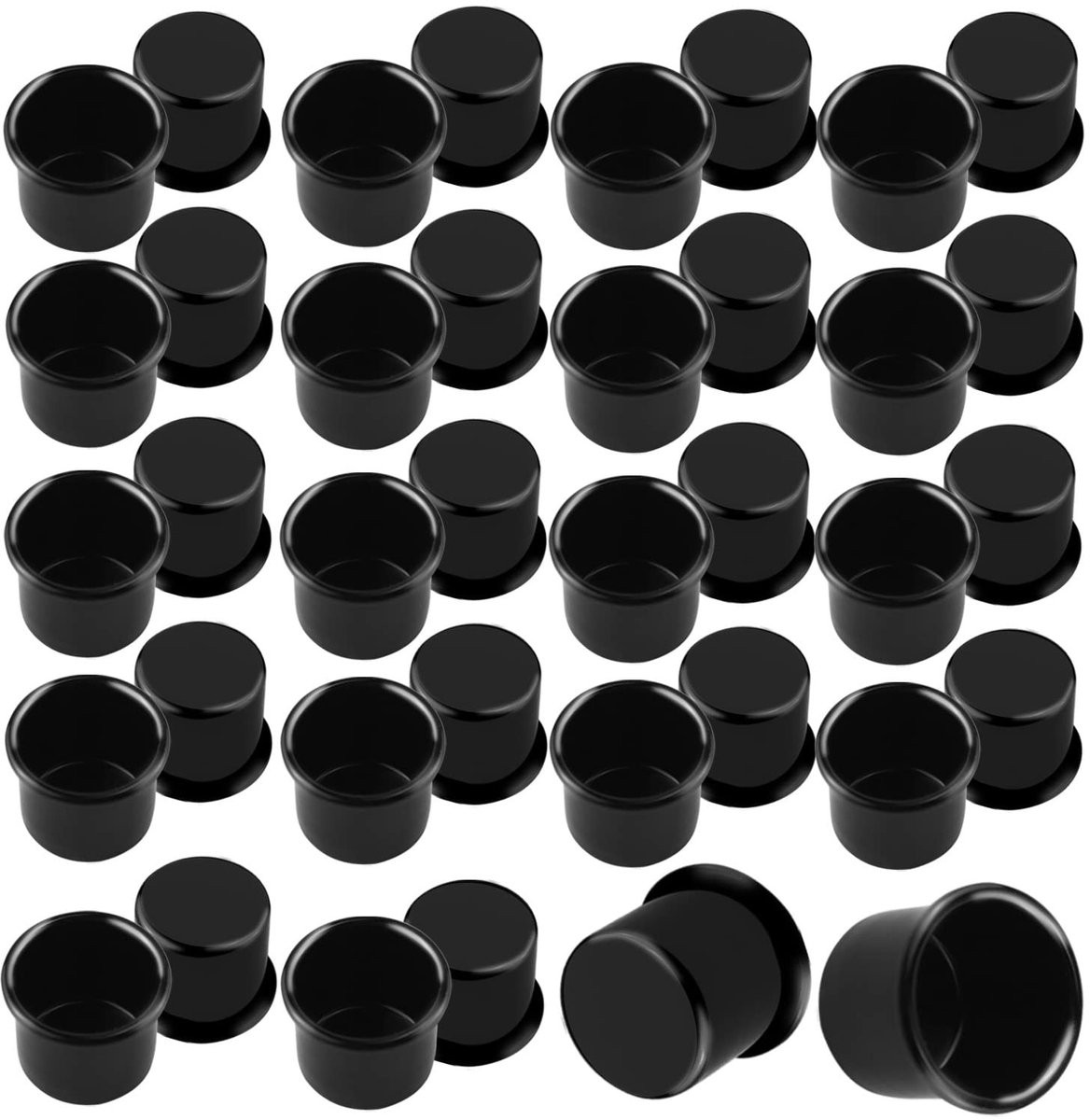 Dailygoods Kaarsenhouder voor staafkaarsen, 36 stuks, zwart
