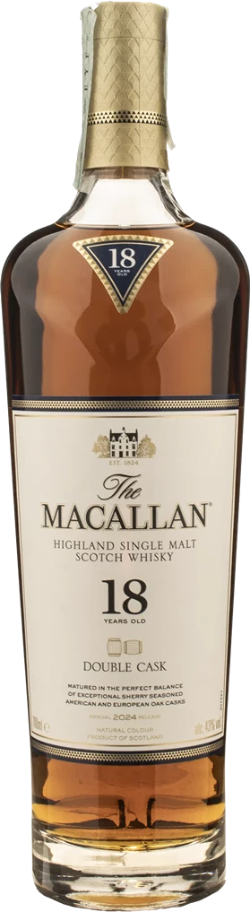 The Macallan Highland Single Malt Scotch Whisky 18 Anni Double Cask 0.7L