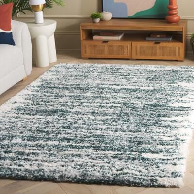 SAFAVIEH Fontana Shag Ambrosia Modern Abstract 2-inch Thick Rug
