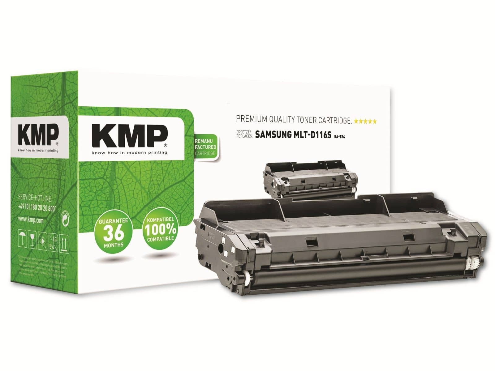KMP Remanufactured Toner Samsung MLT-D116S Zwart
