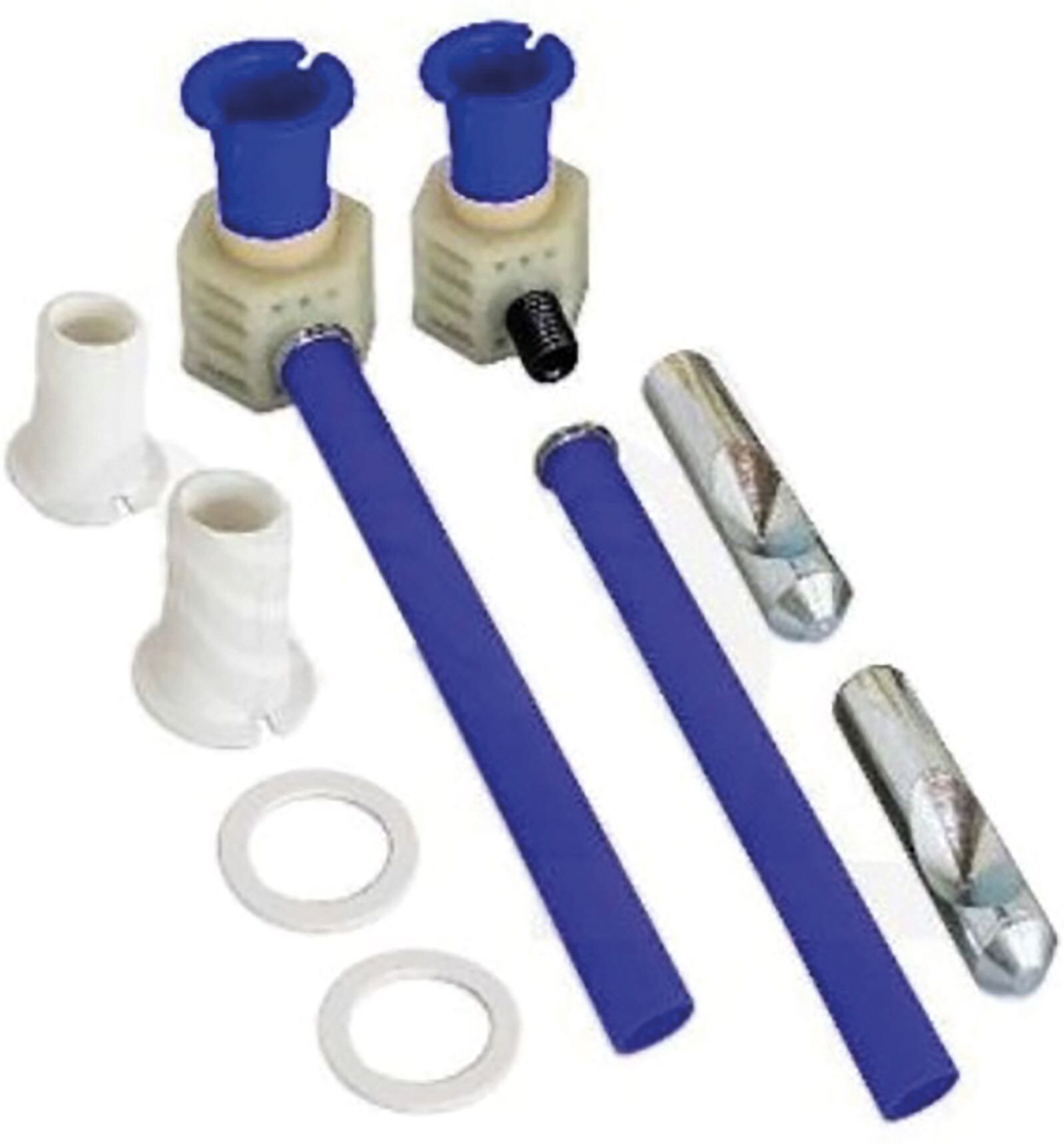 Tecnomat COPPIA FISSAGGIO PER VASO/BIDET SOSPESO CON TUBICINI