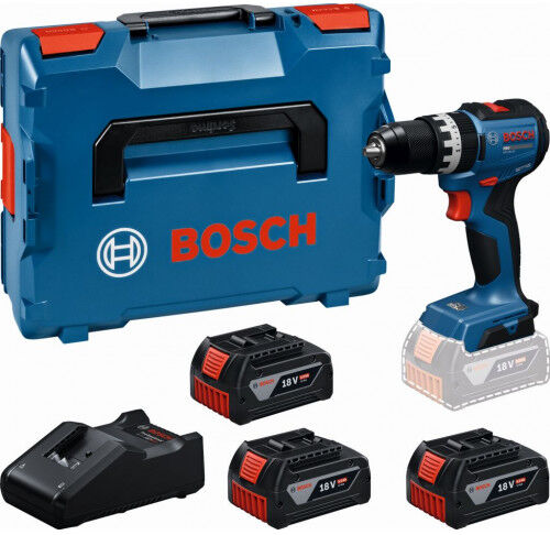 Bosch GSB18V-52 PROFESSIONAL Perceuses-visseuses a perc, 3x 5,0Ah, L-BOXX 06019S0128