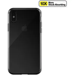 Just Mobile Tenc Air Hülle für iPhone Xs / X (Crystal Schwarz)
