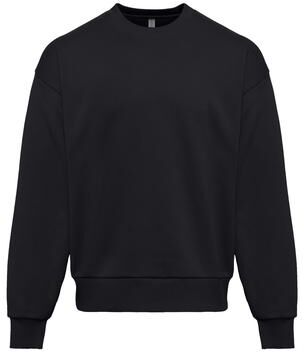 Next Level 9007 Heavyweight Crewneck Sweatshirt in Black size XL   Ringspun Cotton