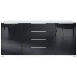 SIDEBOARD Linio Schwarz Hochglanz