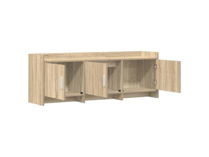 NEW Marron Meuble télé - - Meuble TV 130X33X47 cm Chêne Sonoma Bois d'ingénierie - design moderne(1parcel)8416267