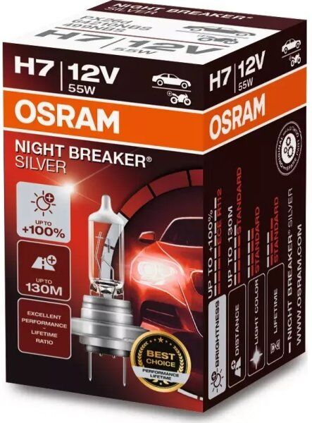 Osram Night Breaker Silver H7 12v Bilpærer