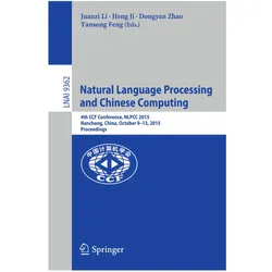 Natural Language Processing and Chinese Computing, Fachbücher von Dongyan Zhao, Yansong Feng, Heng Ji, Juanzi Li
