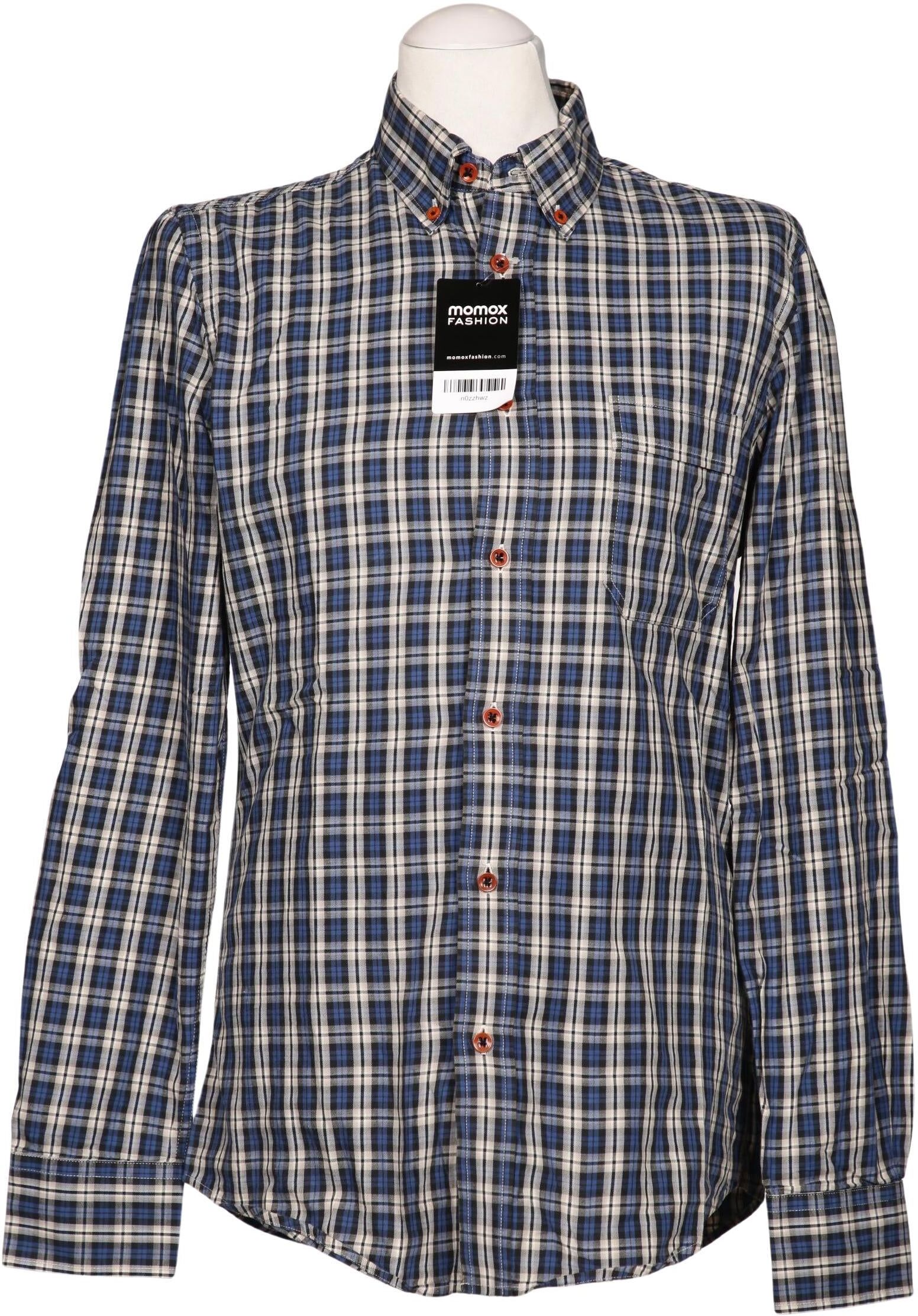Ben Sherman Herren Hemd, Blau, Gr. M, Baumwolle - Second Hand
