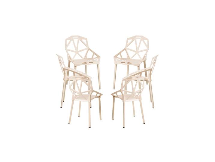 6er Set Omega Stühle - Beige